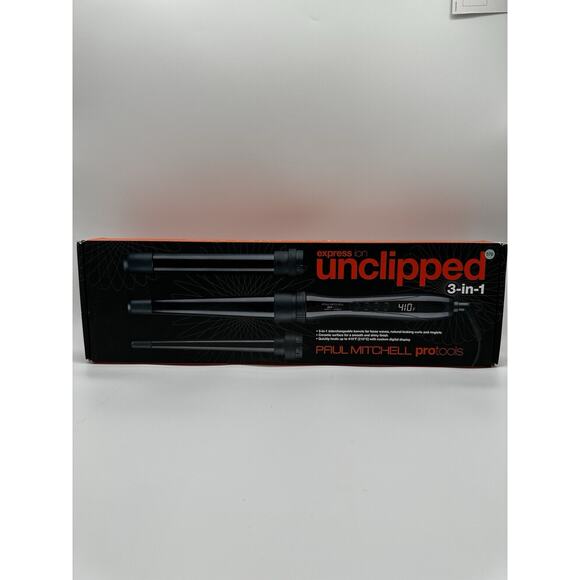 Paul Mitchell Express Ion Unclipped 3-in-1 Curling Iron - Black (31INA)